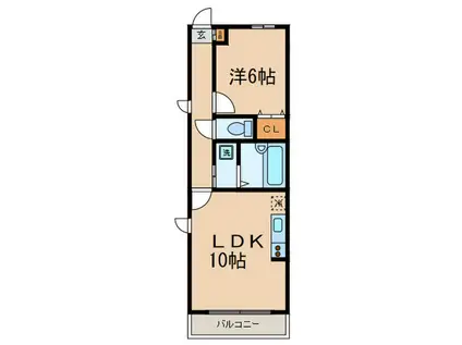 パークヒルズ田園調布(1LDK/2階)の間取り写真