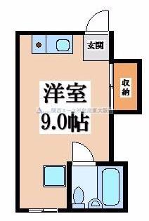 シンコーハイツ(ワンルーム/3階)の間取り写真