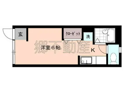 KESハイム中延(ワンルーム/1階)の間取り写真
