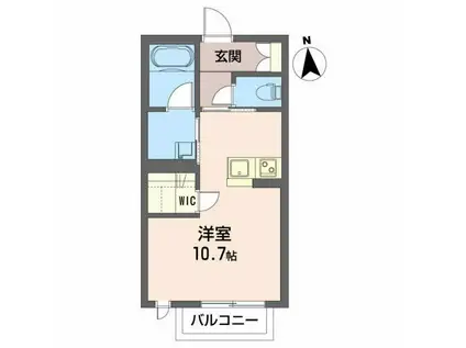 レジデンス寿II(ワンルーム/2階)の間取り写真