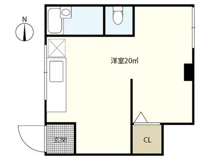第10芦屋ビル(ワンルーム/3階)の間取り写真