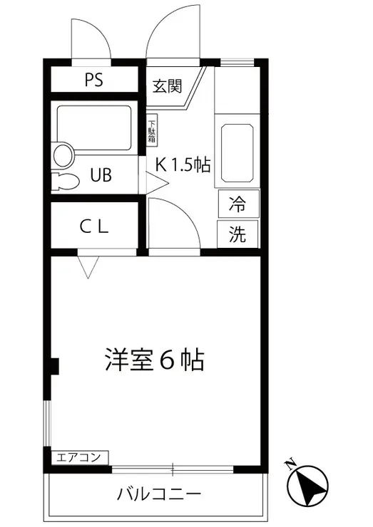 メゾンドゥマローネ 2階階 間取り