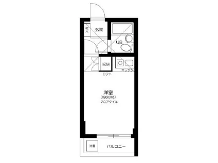 サンフレンズ経堂(ワンルーム/3階)の間取り写真
