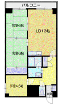 イプシロン厚別(3LDK/4階)の間取り写真