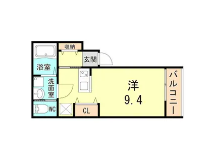 メイユール伊丹西台(1K/3階)の間取り写真