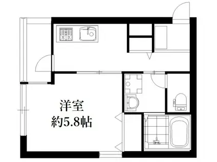 ARC-EN-CIEL(1K/3階)の間取り写真