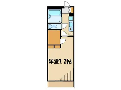 レオパレスHAPPINESSV(1SK/1階)の間取り写真