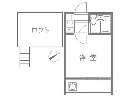 カオパレスNO8(1K/2階)の間取り写真