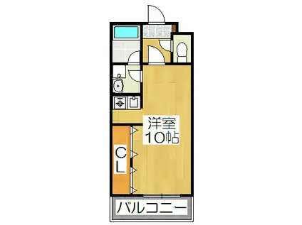 ヴァンヴェール35(ワンルーム/1階)の間取り写真