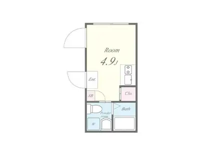 FL レジデンス早稲学府III(ワンルーム/3階)の間取り写真