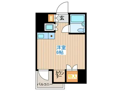 フジヨシ赤堤コート(ワンルーム/3階)の間取り写真