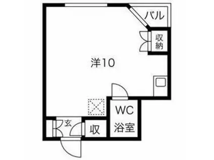 第7オーシャンビル(ワンルーム/3階)の間取り写真