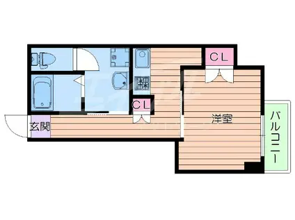 SURF ISLAND SAN SEBASTIAN(1K/3階)の間取り写真