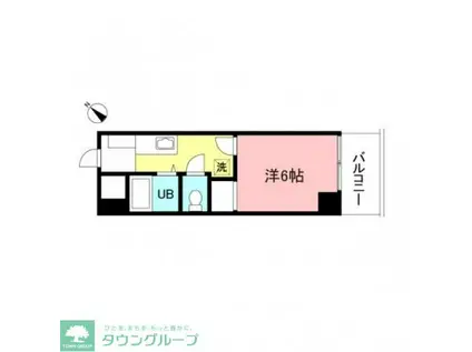 ハイツニューナガサワI・II(1K/2階)の間取り写真