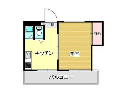 コーポA&A(1K/1階)の間取り写真