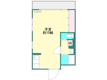 SH代田(ワンルーム/2階)の間取り写真