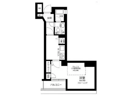 9ETAGE(1K/7階)の間取り写真