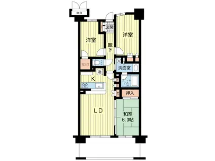 サンクレイドル茂原駅前(3LDK/10階)の間取り写真