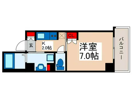 STATION・TOWER・URAYASU(1K/12階)の間取り写真