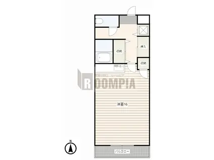 ハイネス菅原(ワンルーム/5階)の間取り写真