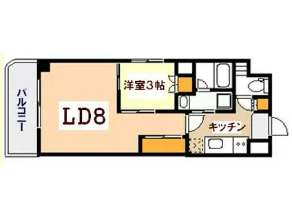 SOLEADO SENDA (2K/7階)の間取り写真