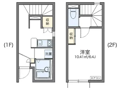 レオネクスト大塚(1K/1階)の間取り写真