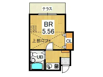 YZコート(1K/1階)の間取り写真