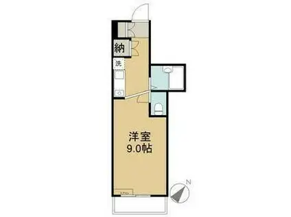 アストラルハイツ(ワンルーム/4階)の間取り写真