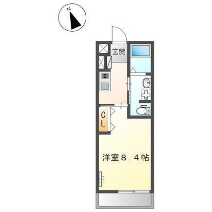 CASA21(1K/2階)の間取り写真