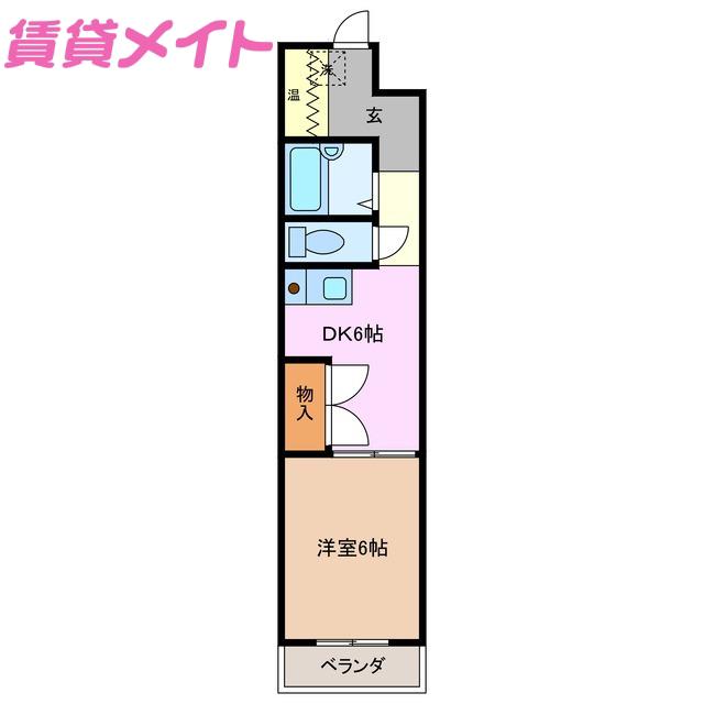 千代田ビルディング(1DK/5階)の間取り写真