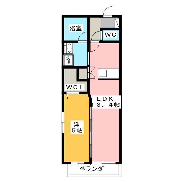 セントレジス(1LDK/4階)の間取り写真