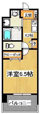 レジディア船橋I(1K/10階)の間取り写真