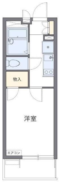 レオパレスアドミラブールユキコ(1K/3階)の間取り写真