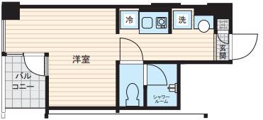 レスピール三鷹(ワンルーム/7階)の間取り写真