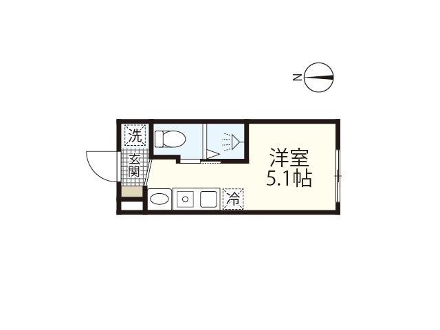 COLLINA本浦20(ワンルーム/2階)の間取り写真