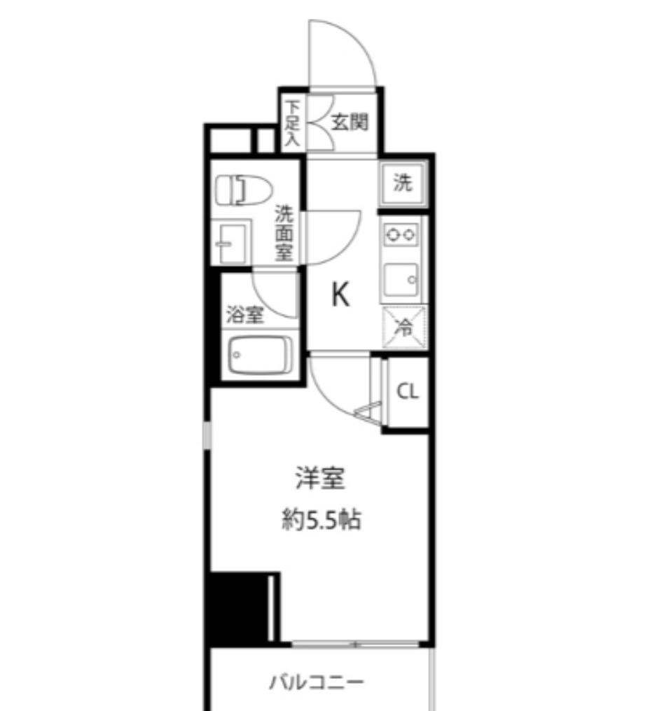 T S GARDEN東池袋(1K/9階)の間取り写真