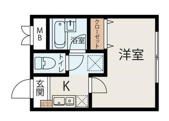 REV REFAYS CUORE(1K/2階)の間取り写真