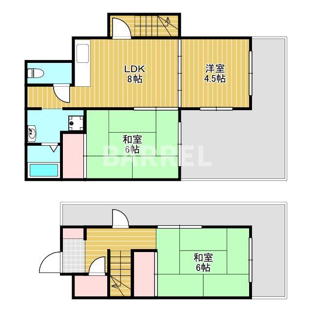 コーポサニープレイス(3LDK/3階)の間取り写真