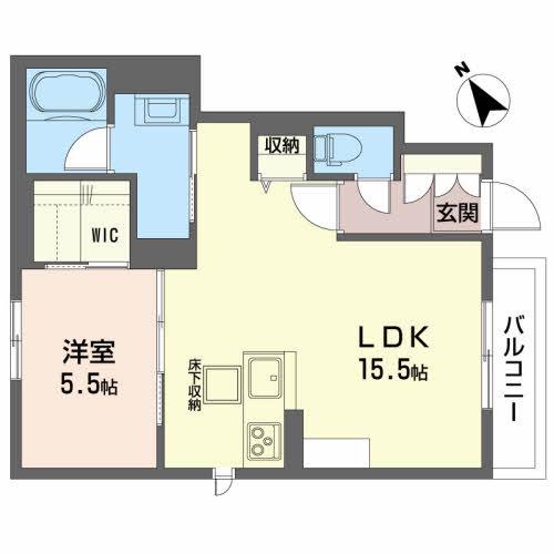 RELAFORT(1LDK/1階)の間取り写真