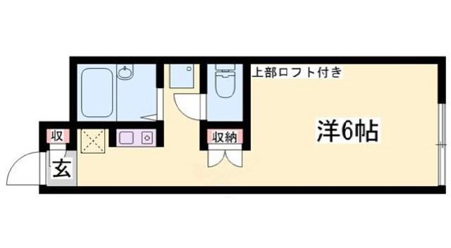 サニーフラット辻井(1K/2階)の間取り写真