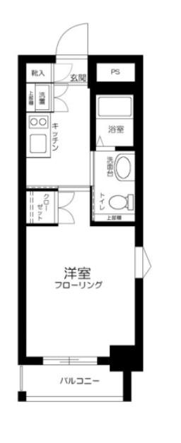 プログレス下高井戸(1K/5階)の間取り写真