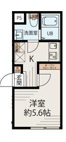 メゾンアッシュ大山(1K/3階)の間取り写真