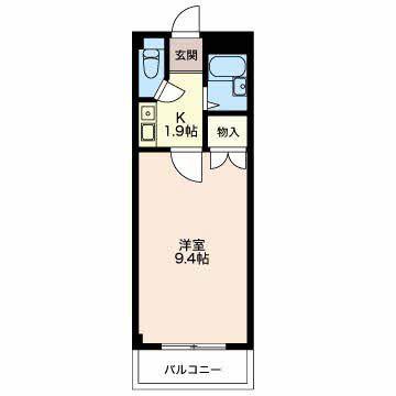 アネックス鈴木III(1K/2階)の間取り写真