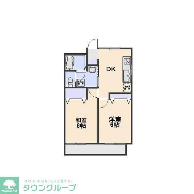 サンライズ新堀(2DK/5階)の間取り写真