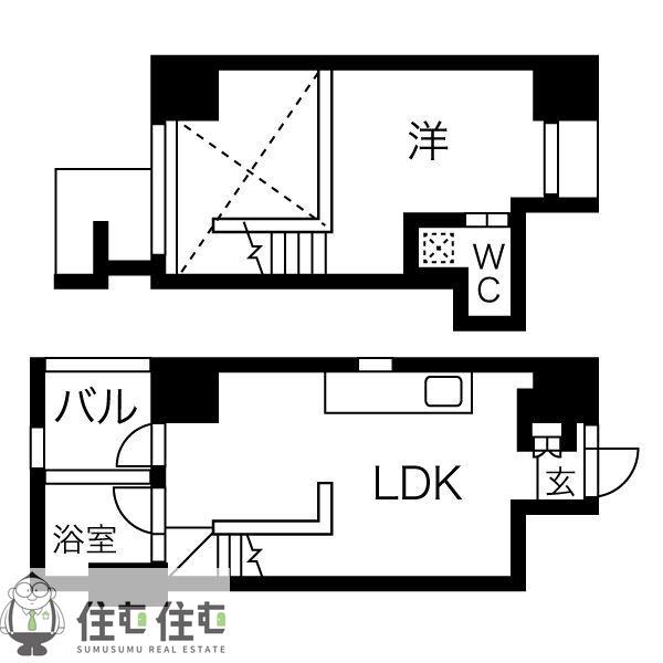 YS GARDEN(1LDK/9階)の間取り写真