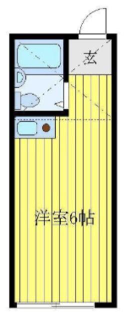 ペアパレス西巣鴨(ワンルーム/2階)の間取り写真