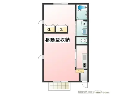 メゾンライラック(1K/2階)の間取り写真