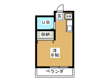 はいびすかす堀江(ワンルーム/3階)の間取り写真