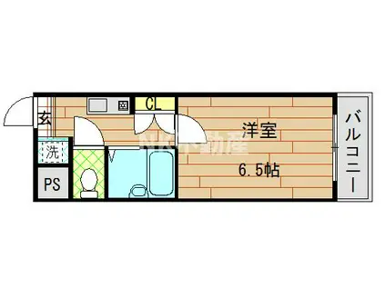 パトラK(1K/2階)の間取り写真