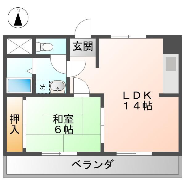 VIPKLAVIER(1LDK/3階)の間取り写真